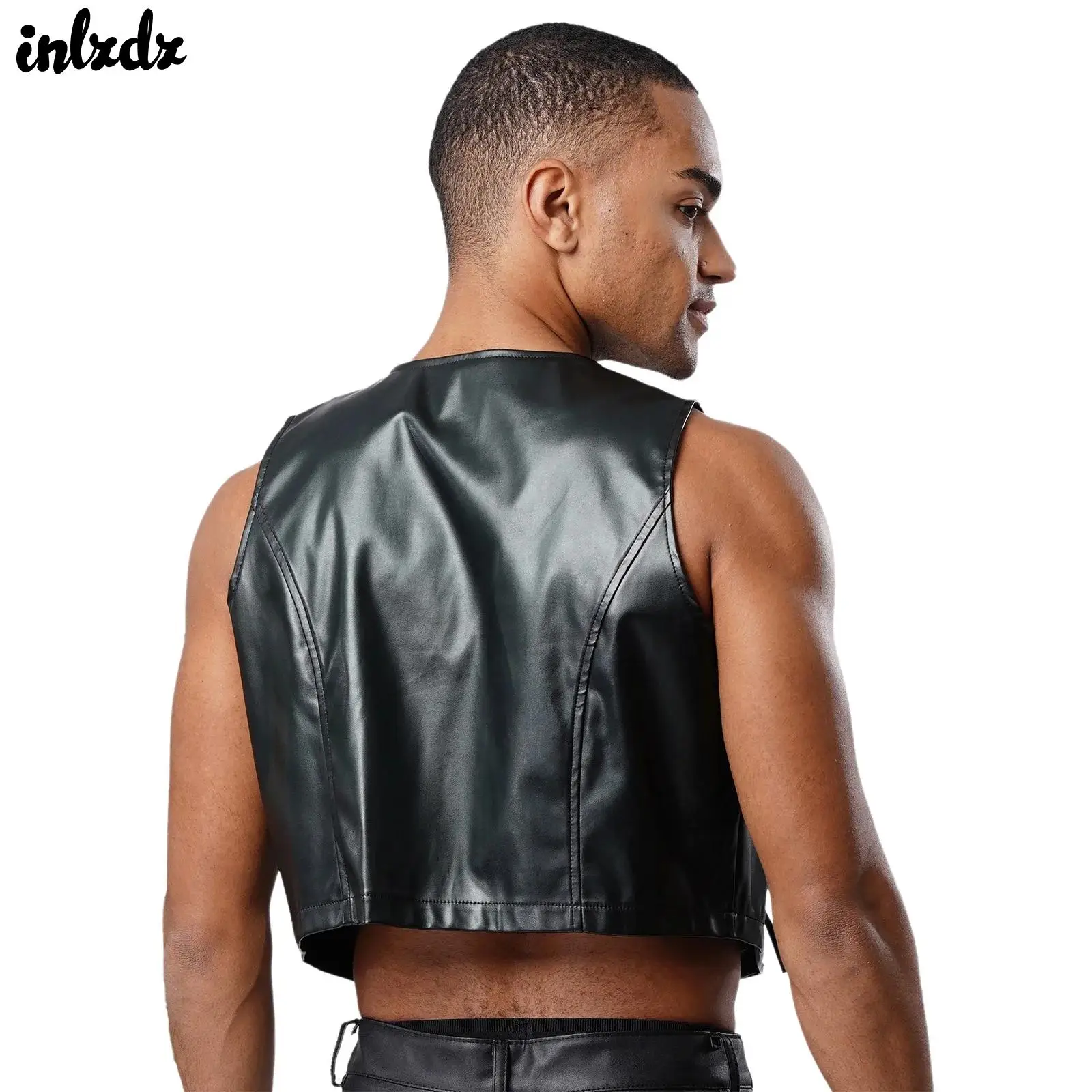 Męski strój kowbojski w stylu western, kostium cosplay, vintage lata 70., kamizelka z frędzlami, kurtka bez rękawów, otwarta kamizelka, topy bez rękawów, krótkie topy