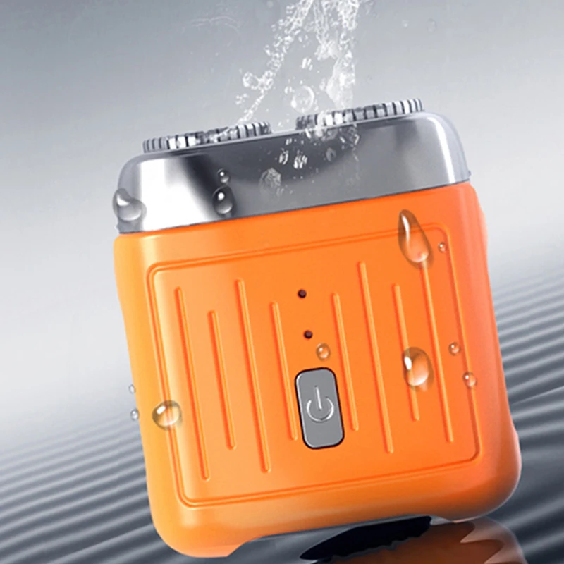 ماكينة حلاقة عصرية قابلة لإعادة الشحن للرجال برأس مزدوج ماكينة حلاقة عائمة لكامل الجسم ماكينة حلاقة كهربائية مغناطيسية صغيرة مقاومة للماء ماكينة حلاقة رجالية