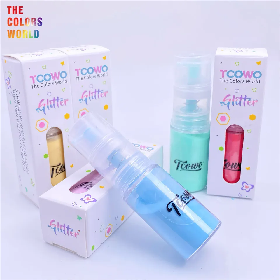 TCT-908 Ombre Nail Design Nails Glitter Powder with Spray Bottle Acrylic Powder Nail Shadow Spray Ombre Nail Mist Gradual Effect