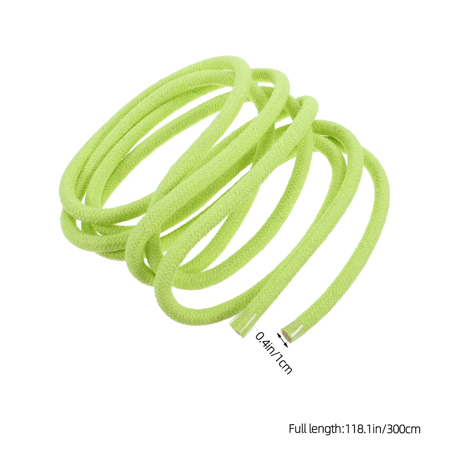 TOKIDNY Jump Rope for Gymnastics Sport with Counter Cotton Linen Green Skipping Fitness Exercise