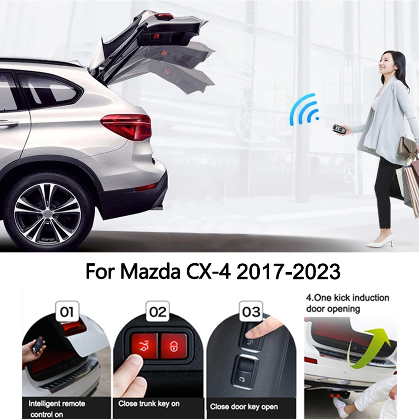 

Car Electric Tailgate For Mazda CX-4 CX4 2017-2023 Intelligent Tail Box Door Power Operated Trunk Decoration Refitted Upgrade