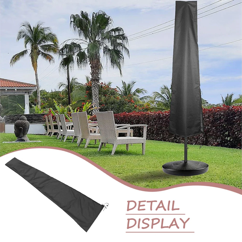 

Waterproof Umbrella Large Foldable Parasol Garden Outdoor Cover Dustproof Bird Droppings Offset Sun Cover Portable
