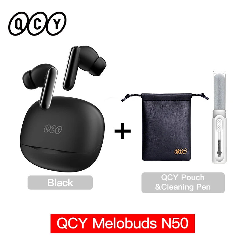 QCY Melobuds N50 ワイヤレスイヤホン ANC 6マイク AI通話イヤホン