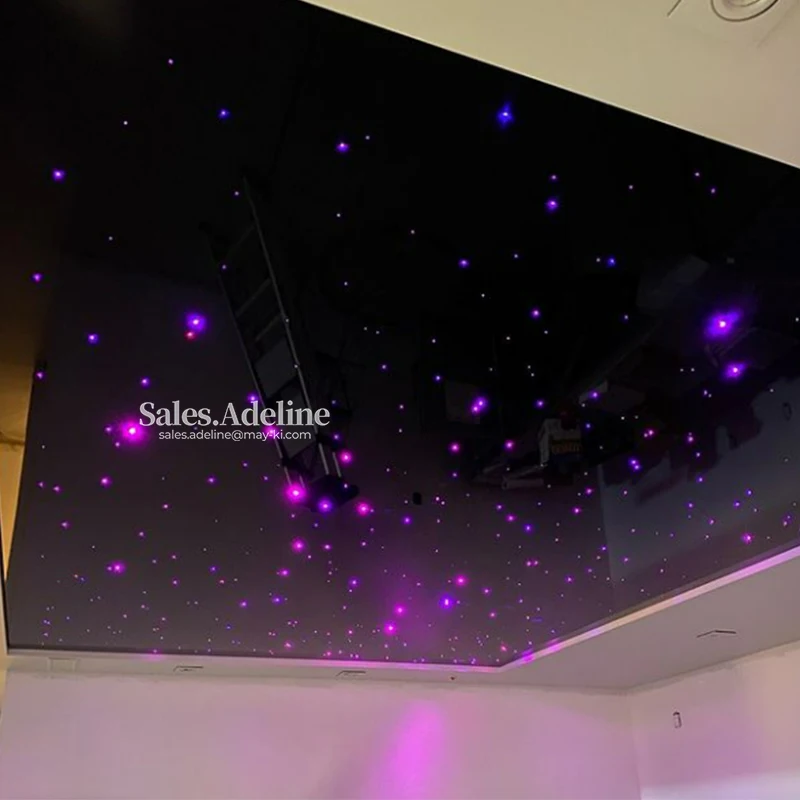 Smart Fiber Optic Illuminator 12W RGBW Twinkle Star Ceiling Light Source Tuya WiFi Control For Home Theater