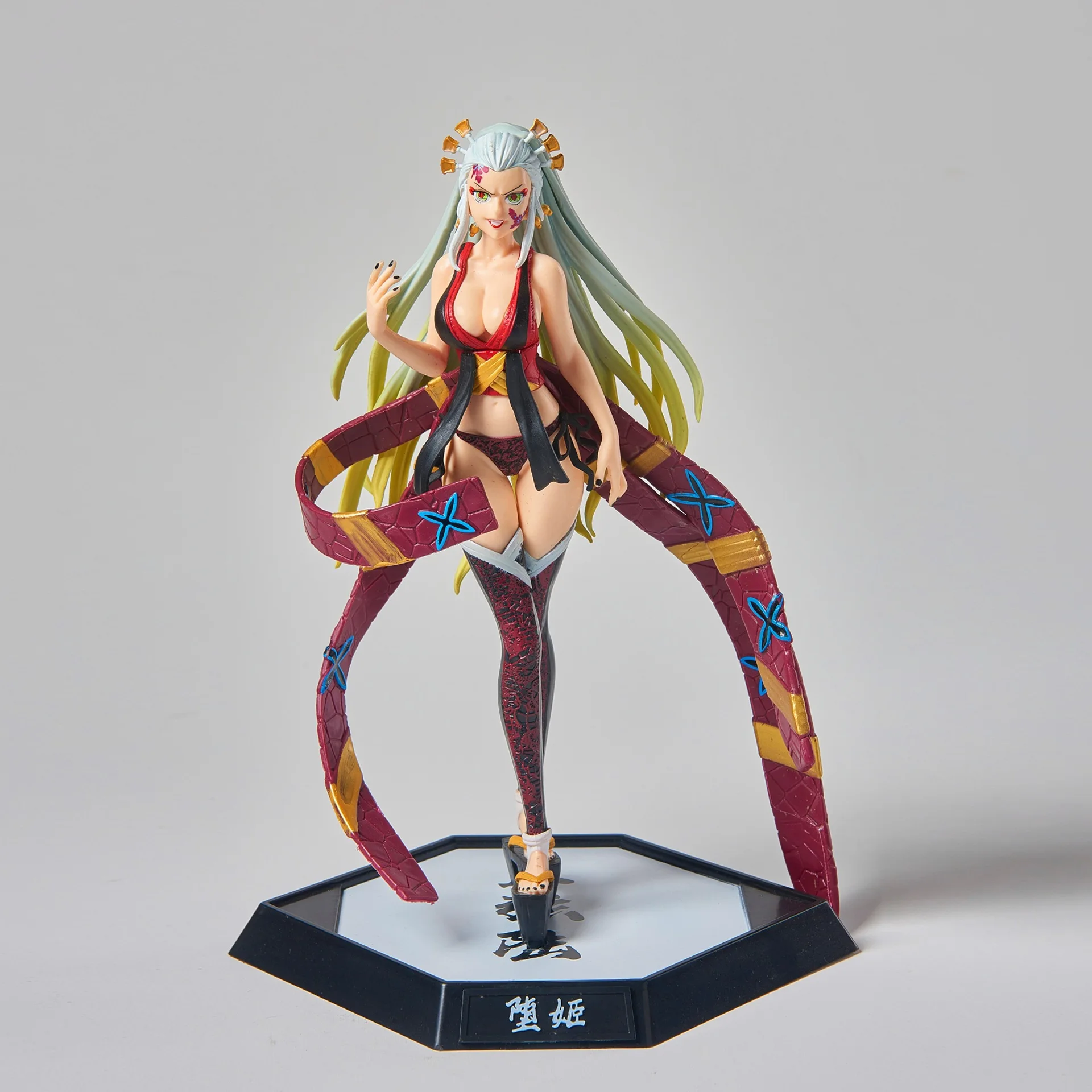 29cm  Kimetsu no Yaiba Anime Figures Yoriichi Daki Gyutaro 12 Style Action Figure Statue Model Doll Collection Toys Gifts