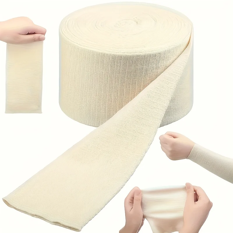 1Roll Elastic Tubular Bandage Roll - Suitable For Arms, Legs, Comfortable Support, Suitable For Men, Women