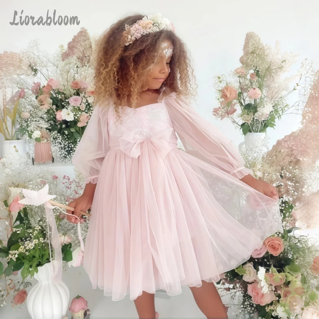 

Customized Flower Girl Dress Formal Evening Gown Formal Tulle Gown Layered Dress Wedding Party Attire свадебное платье
