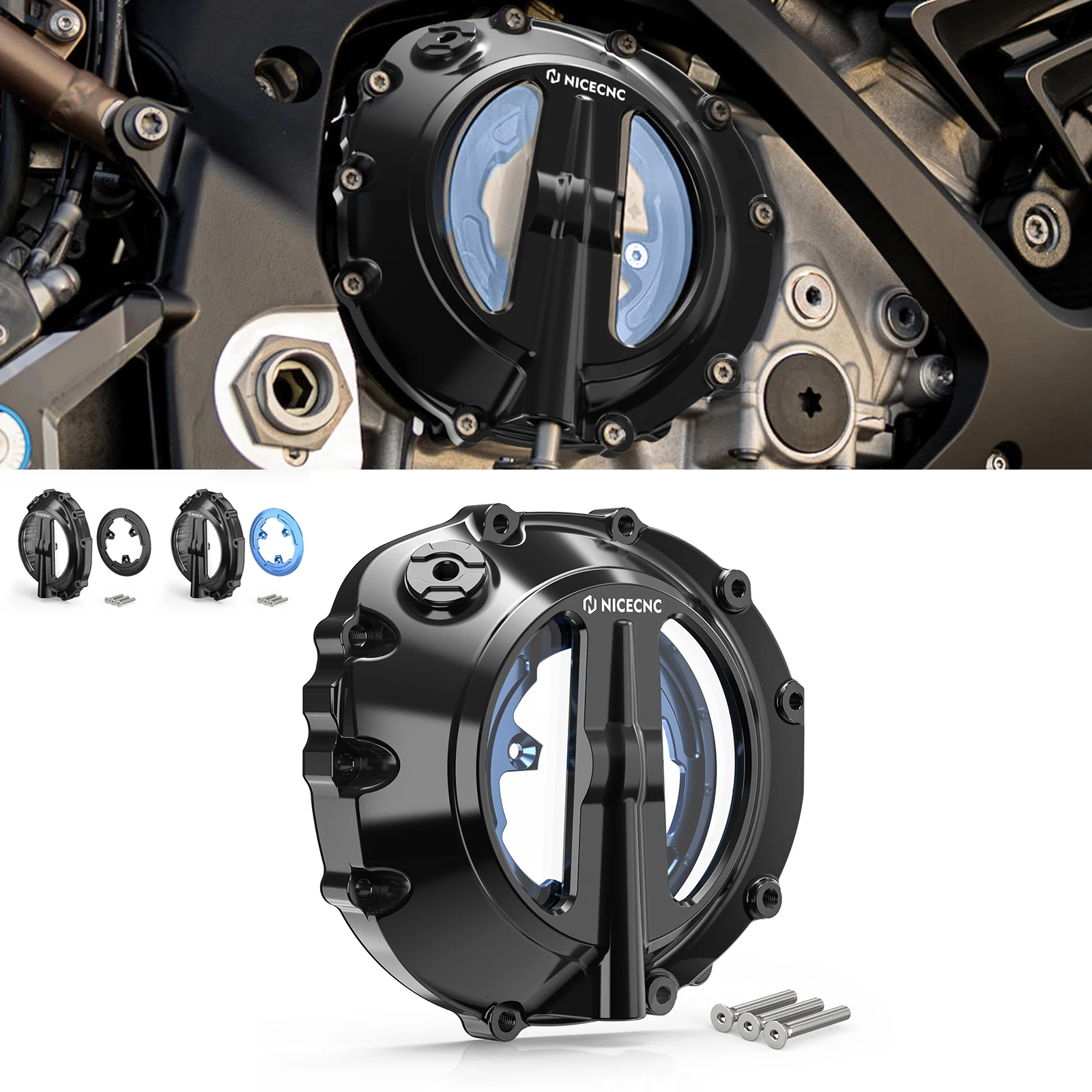 

For BMW S1000RR 2019-2024 S1000R 22-24 S1000XR M1000RR 2021-2024 Motorcycle Clear Clutch Cover For BMW S 1000 R/XR/RR