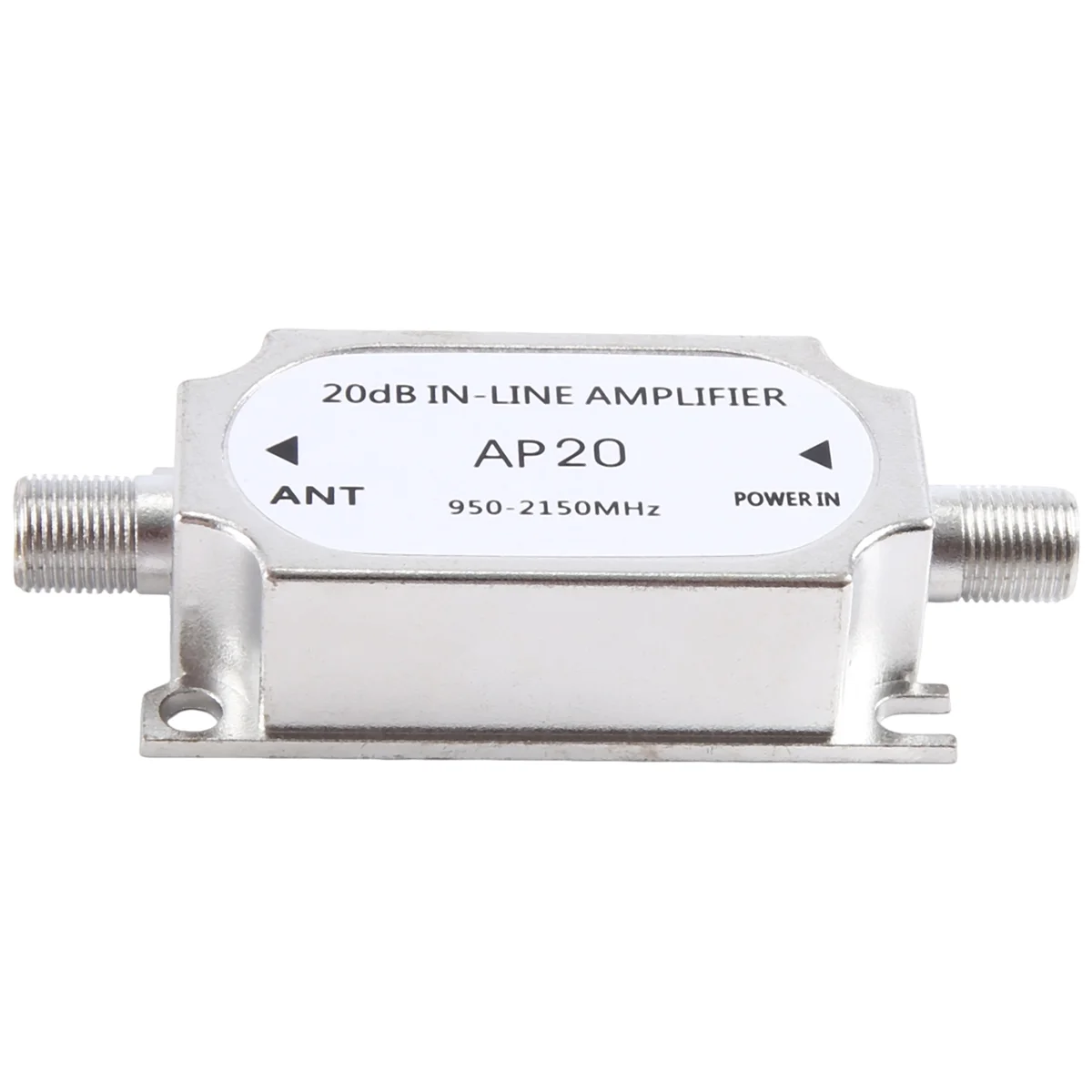 Amplificador en línea satelital AP20 de 20DB, amplificador de señal de 950-2150MHZ para resistencia del canal de ejecución del Cable de antena