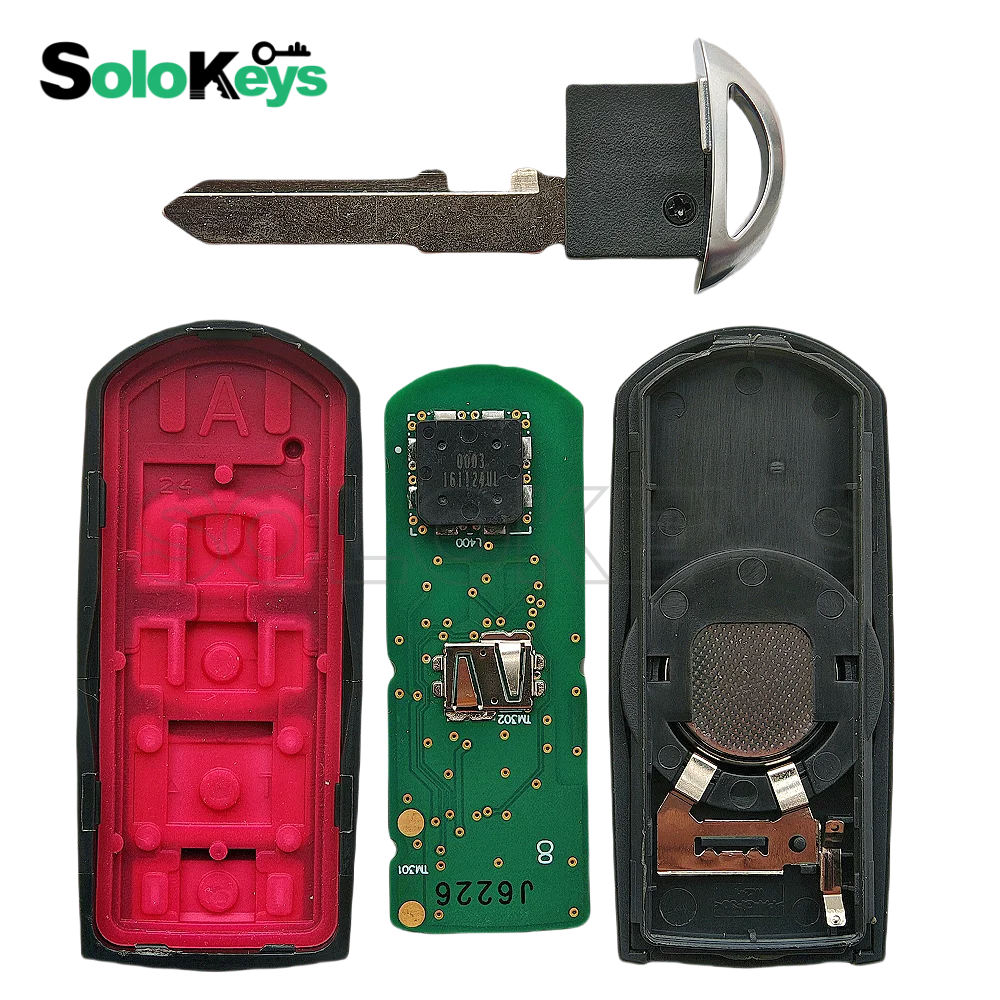 SOLOKEYS FCC ID: WAZSKE13D01/02 OEM PCB For Mazda 3 CX5 CX3 CX9 315Mhz FSK 49 Chip Smart Remote Key SKE13D-01/02 Proximity