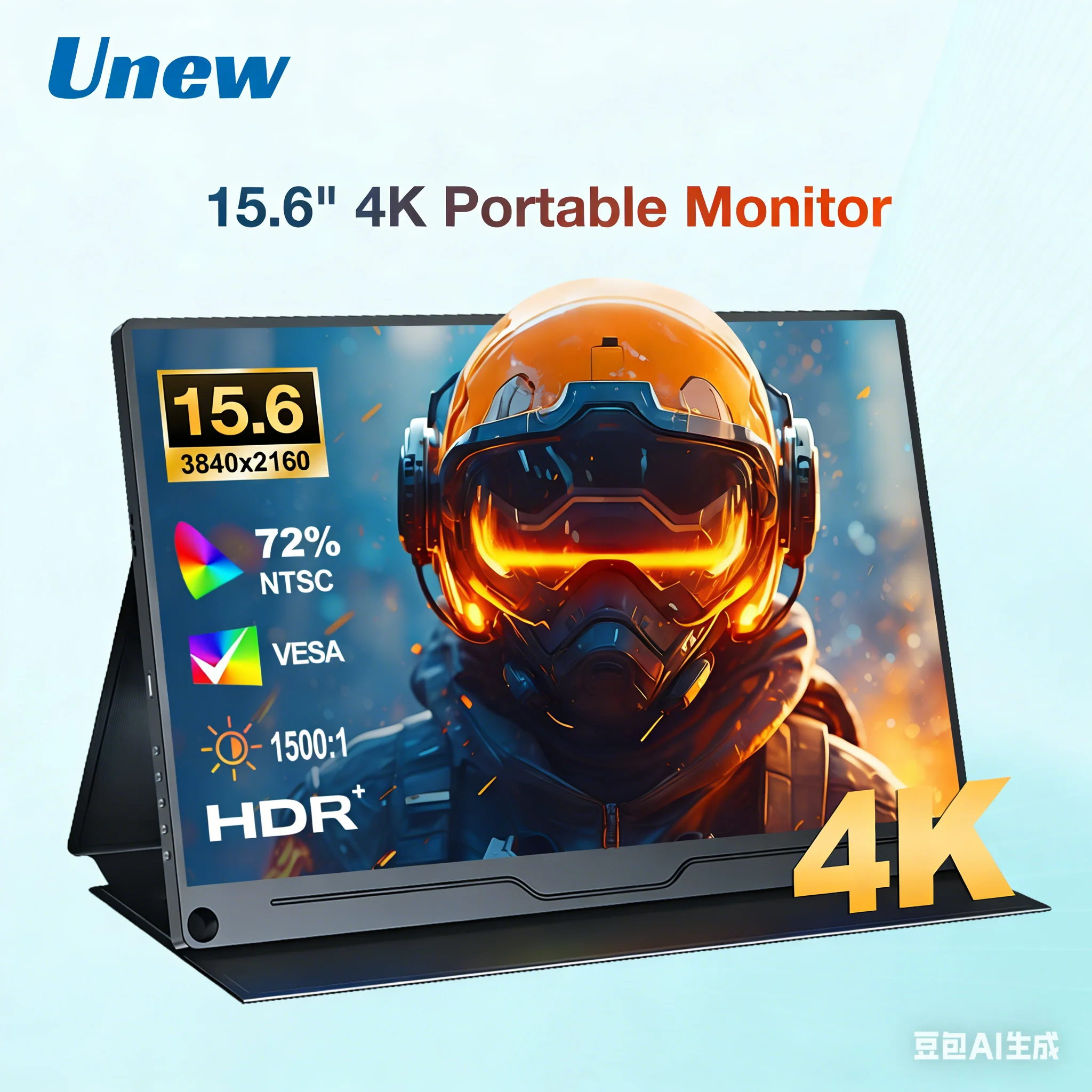 

Неравный 15,6-дюймовый портативный игровой монитор 4K UHD HDR | Два USB-C/HDMI | Совместим с Xbox/Switch/ноутбуками