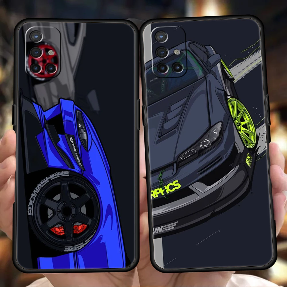 JDM Drift Tokyo Sports Car Phone Case Cover for OnePlus 11 10R 10 9 8 8T 7T 7 Nord N100 N200 2T CE 2 Pro Plus 5G Silicone Shell