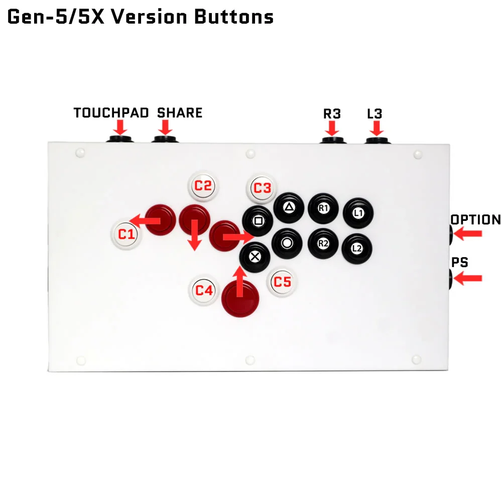 FightBox F-PRO GP2040-CE Fortgeschrittenes Breakout-Board im Hitbox-Stil Arcade-Spielcontroller Sanwa-Tasten OBSF für PC PS4 – Detail 2