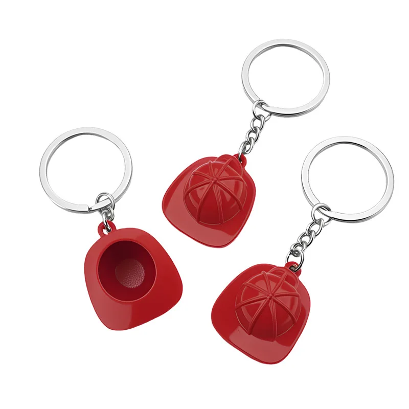 3D fire helmet keychain for men key ring hat key chain key holder creative portachiavi chaveiro llaveros hombre bag charm