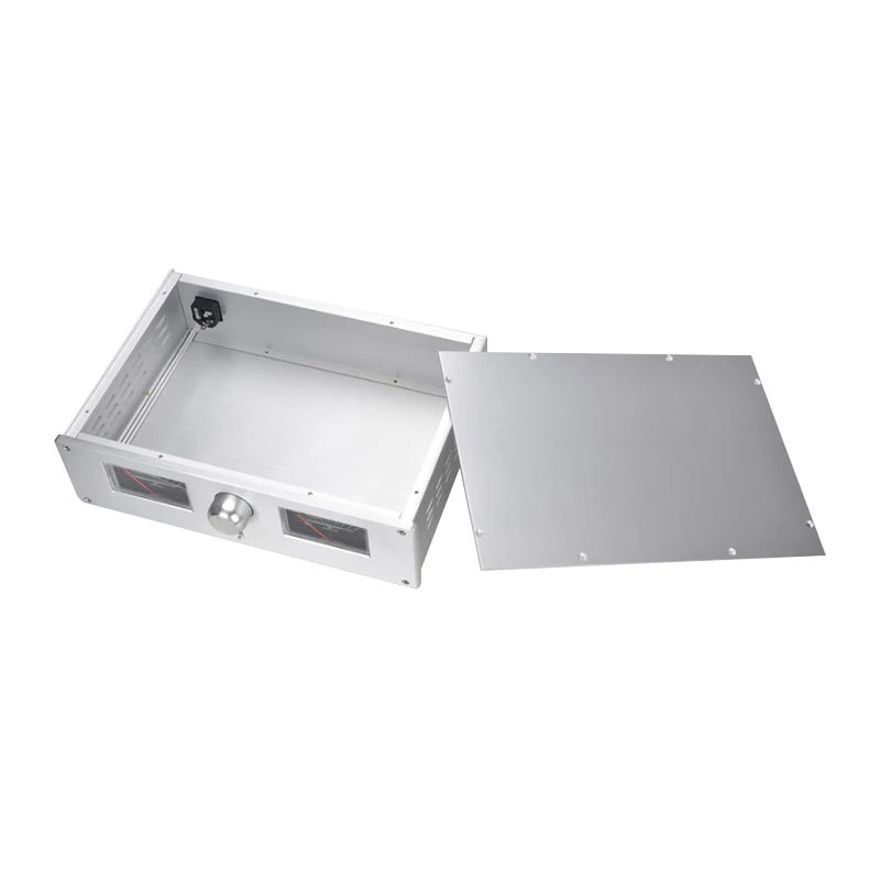 BRZHIFI Retro Chassis Model 3610 Pre-stage Amplifier Enclosure Customized Audio Amp Case DIY Aluminum Box