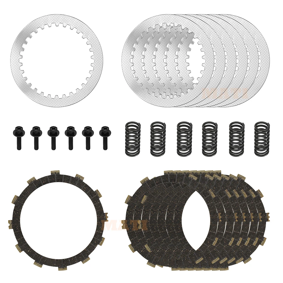 

Clutch Friction Steel Plates Spring Bolt For Yamaha YZ250 2002-2024 YZ250F2 2015 O.E.M# 3XK-16321-00-00 4X7-16325-00-00