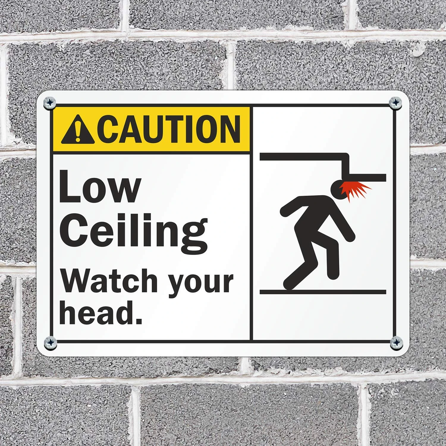 2pcs/4pcs Warning Metal Sign \