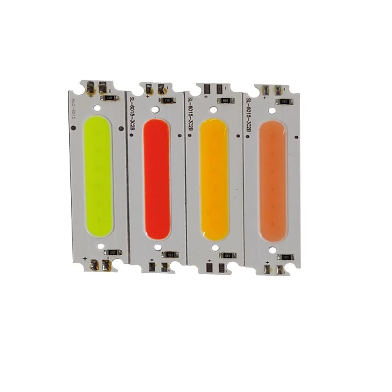 

5/10 PCS COB LED Light Bulb 60*15mm 12V 2W LED Diode Lighting Chip Red Blue Green Yellow Warm White Color for DIY Lamp Bulbs