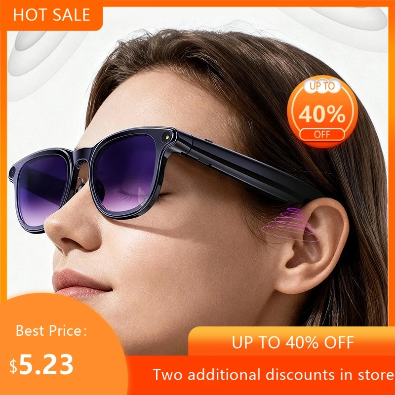 

Echowear Smart 800W High-definition Shooting AI Translation AI Assistant Answering Rejected Calls Recording Smart Glasses 2026