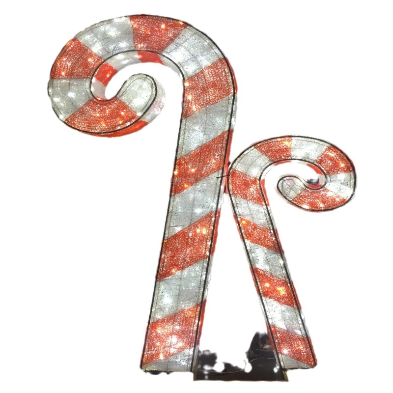 

Cane Modeling Light Christmas Installation Simulation Candy Modeling Light Landscape Light Craft Model Decoration LED