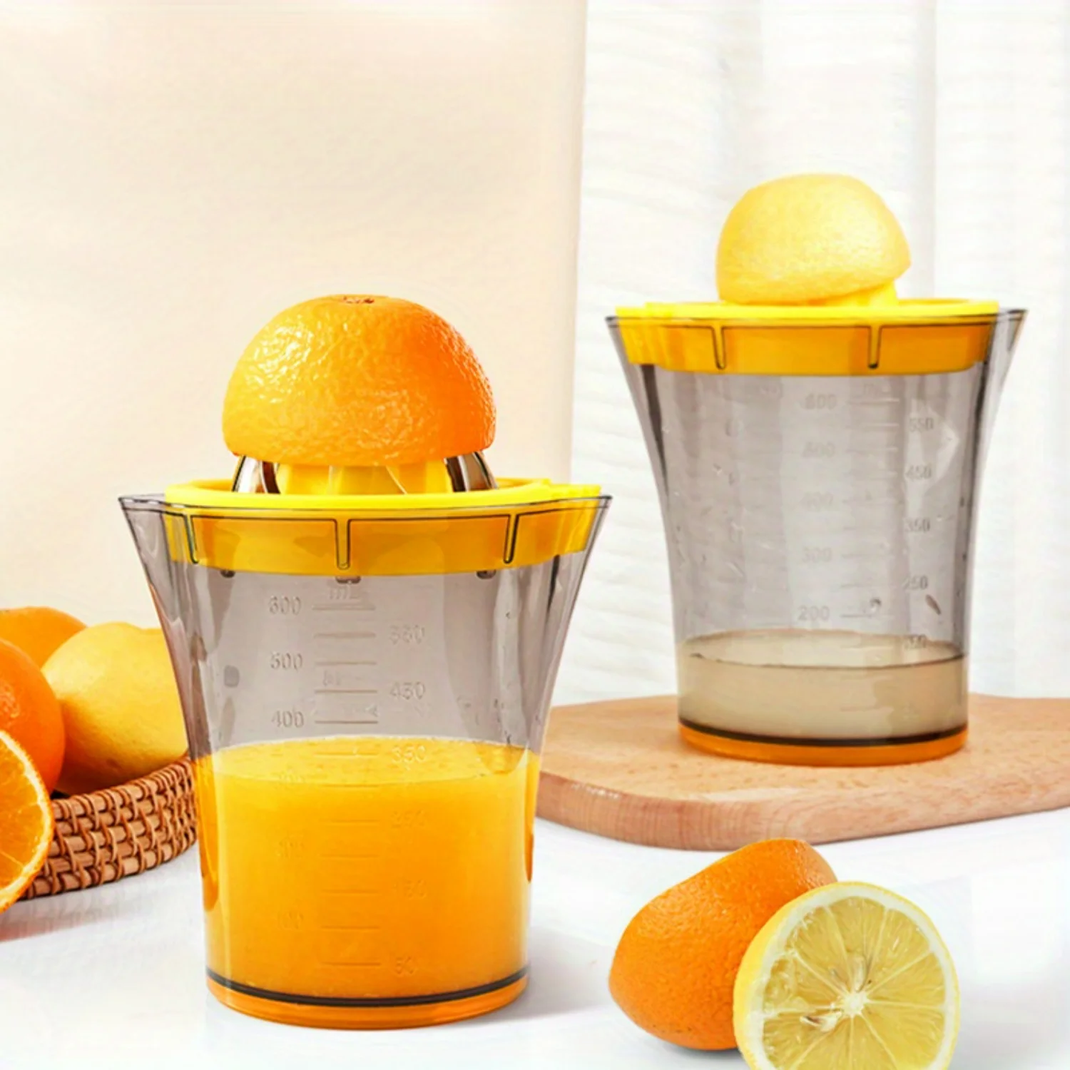 Manual Citrus Juicer Set - Durable, Easy to Use, Perfect for Lemons and Oranges