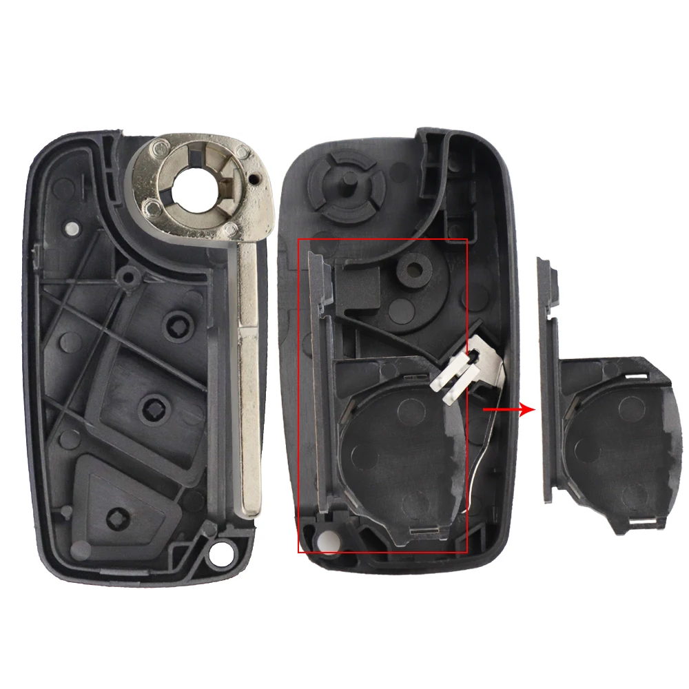 3-кнопочный складной чехол для дистанционного ключа автомобиля для Fiat Punto 500 Ducato Stilo Panda Idea Doblo Bravo Iveco Uncut Blade