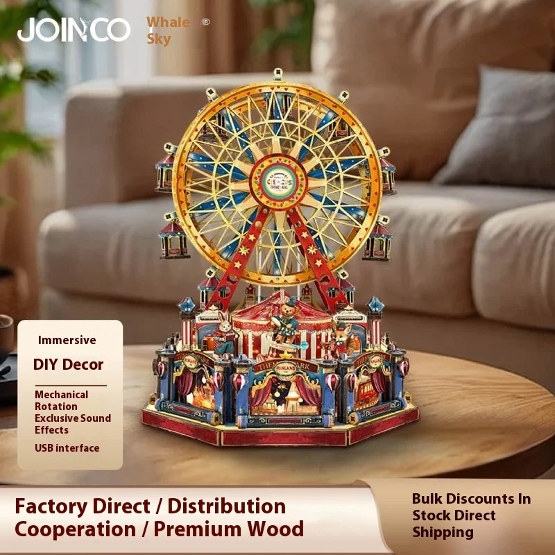 

Whale Sky Joincon Century Ferris Wheel 3D Stereoscopic Assembly Model Handmade Gift Decoration Ornament
