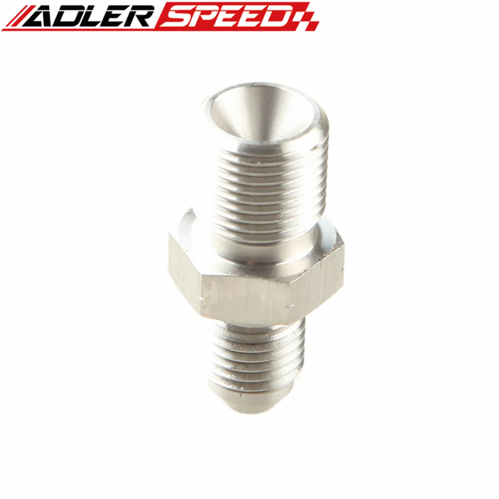 Stainless Steel 4AN AN4 AN-4 Male Flare To M10 x 1.0 Metric Straight Fitting