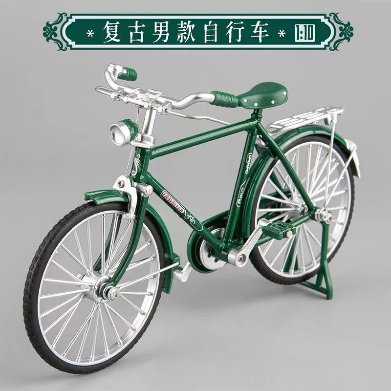 DIY Assembly Kit Mini Alloy Model Retro Nostalgic Bicycle 1:10 Fun DIY To Cultivate Children\'s Hands-on Ability Collection