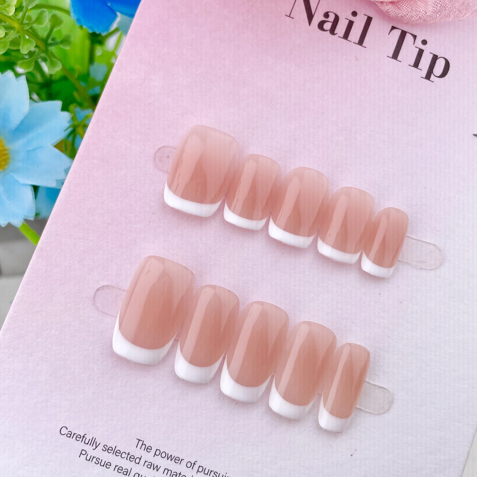 10 Pieces of Pure Handmade Wea - Nail Art Natural Simple recension och pris