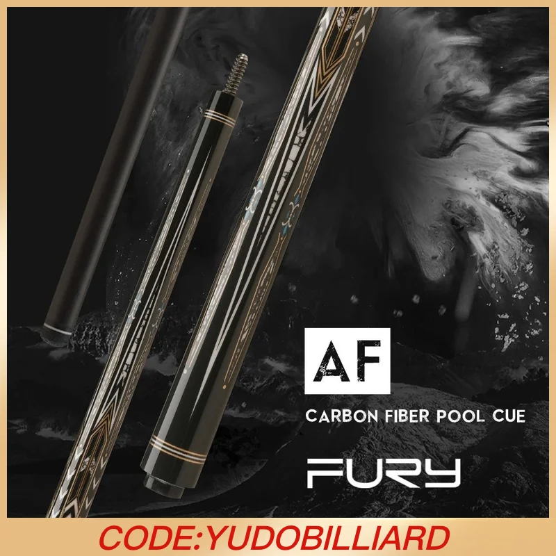 

FURY Billiard AF Series Carbon Fiber Pool Cue Stick 12.5mm Professional Carbon Technology Low Deflection3/8*10 Joint 147cm Kit