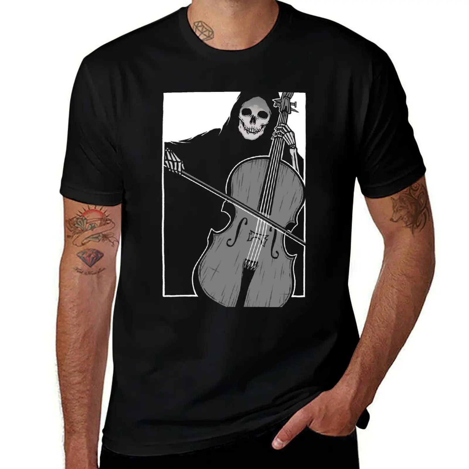 

for man package T-Shirt cotton plain cotton shirts cotton t-shirt of Death black 100% t Symphony 100% tshirt