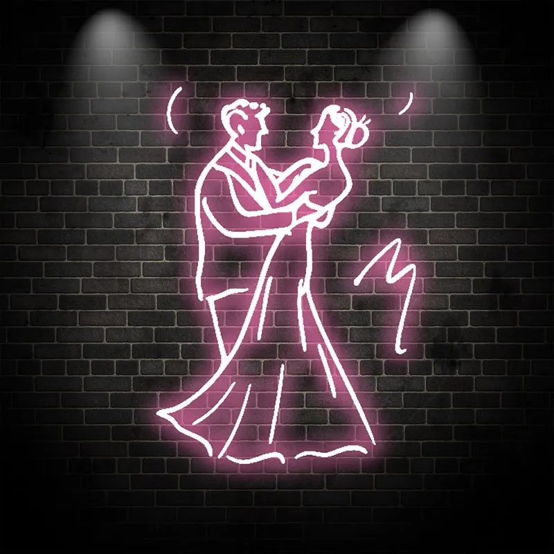 Dancing With Lover Wedding Decoration LED Neon Sign