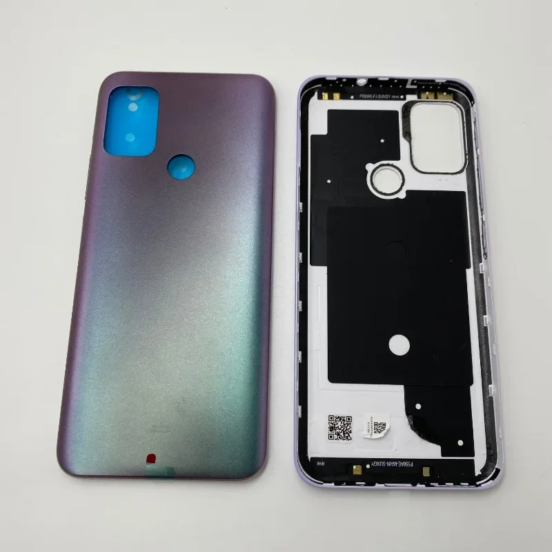 Back Battery Cover with Side Buttons Rear Panel Door Housing Case for Motorola Moto G30