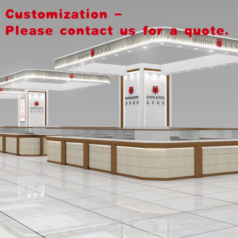 

custom.LED Lighted Glass Counter Display Jewelry Showcase Cabinet Shop & Mall