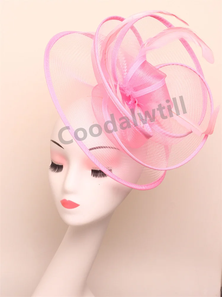 Bruids Bruiloft Haaraccessoires Veren Sluiers Tovenaar Hoeden Cocktail Hoofddeksels Dames Race Gelegenheid Hoedenzaak Hoed Hoofdband