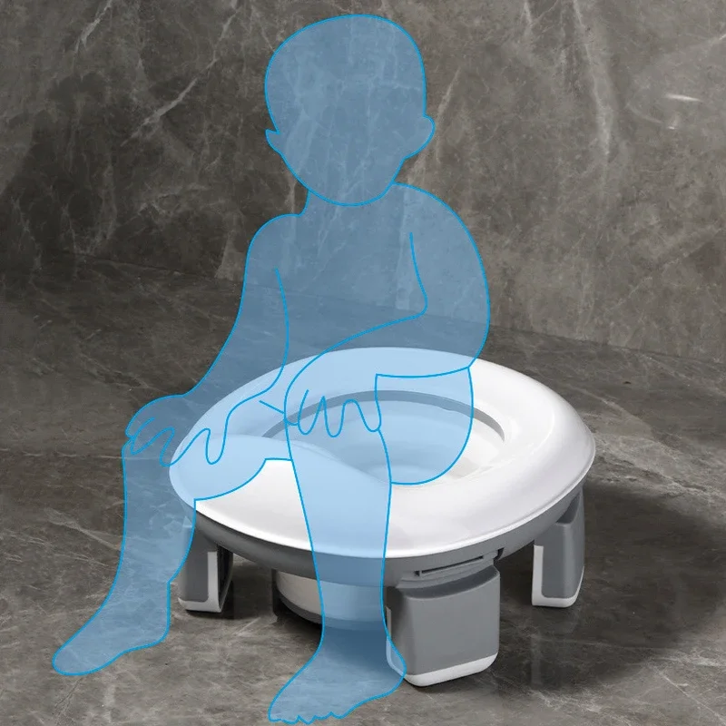 Siège de toilette de voyage pliable pour enfants, pot avec sacs, pot portable en silicone pour bébé, siège de toilette d'entraînement pour enfants, 3 en 1