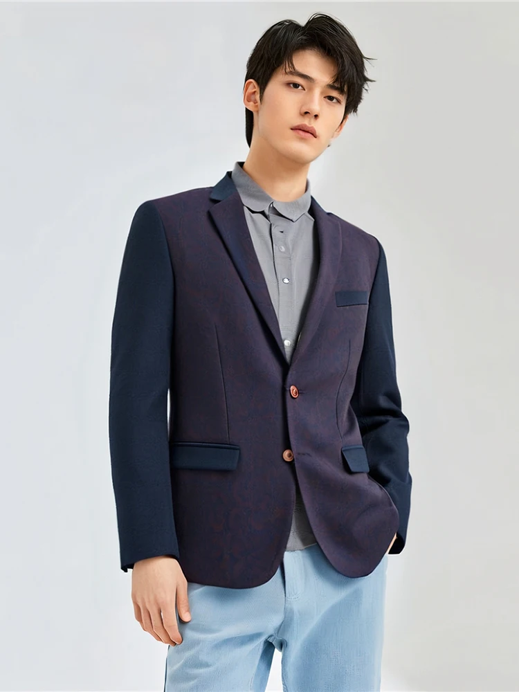 

Повседневный шерстяной мужской костюм Jaet, маленький размер 805, весенняя верхняя одежда Stand Fit Busin Gentleman Sle Long Sve с круглым краем