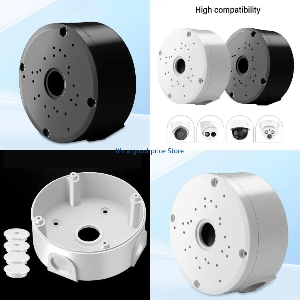Protective Outdoor Camera Bracket Waterproof Junction Box for Security Camera, Easy Installation Surveillances Accessory