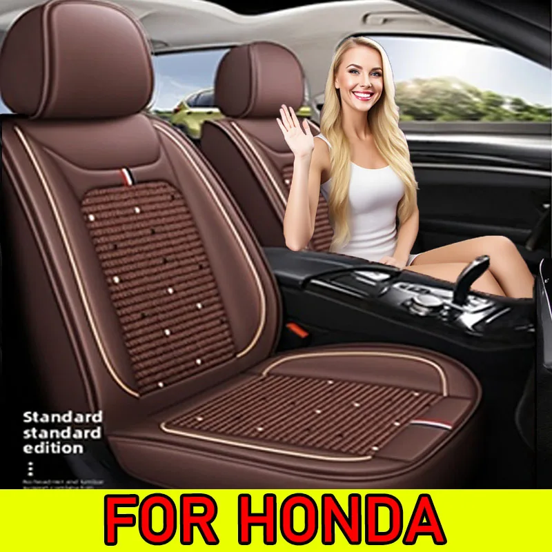 

FOR HONDA Car seat cover artificial leather ice silk splicing full wrap waterproof wear-resistant seat cover