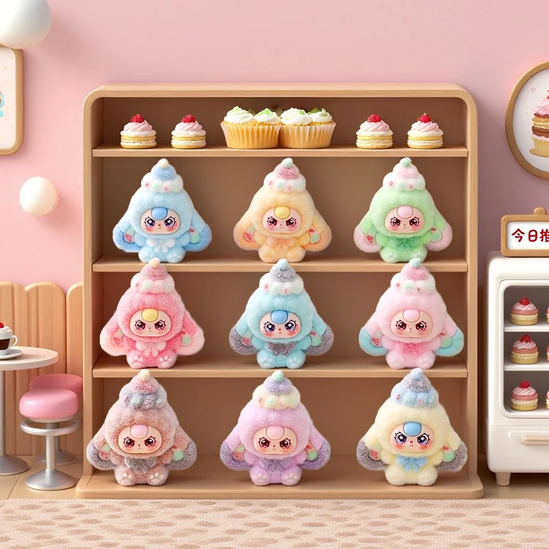 

Cute dessert doll Flocking trendy blind box creative small gift blind bag desktop decoration small ornament For Gift