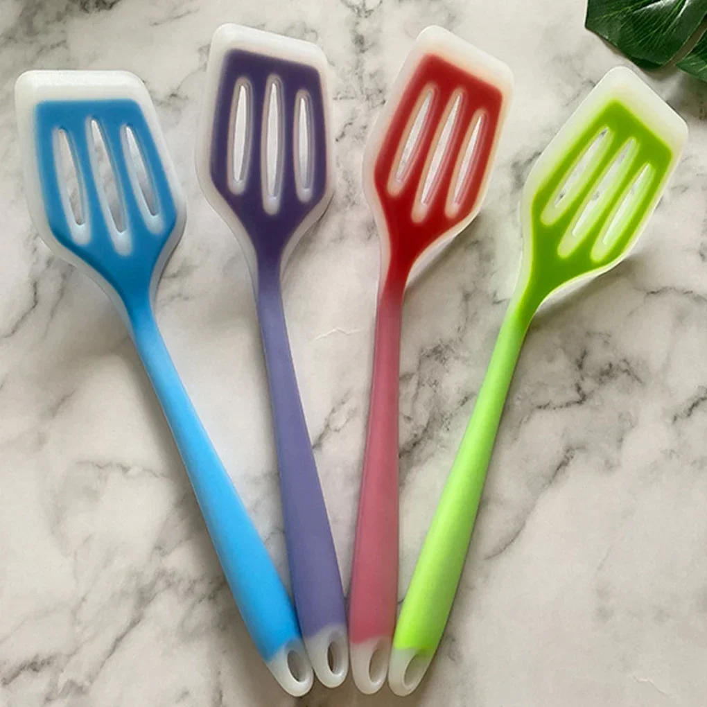 Color Silicone Kitchen Ware Non-stick Set Cooking Utensils Tools Egg Fish Frying Pan Scoop Fried Shovel Spatula Cooking Utensils