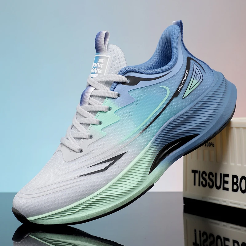 Heren herfst nieuwe collectie zwarte leren schoenen - ademende stijlvolle sneakers met dikke zool, casual en sportief, veelzijdig en lichtgewicht