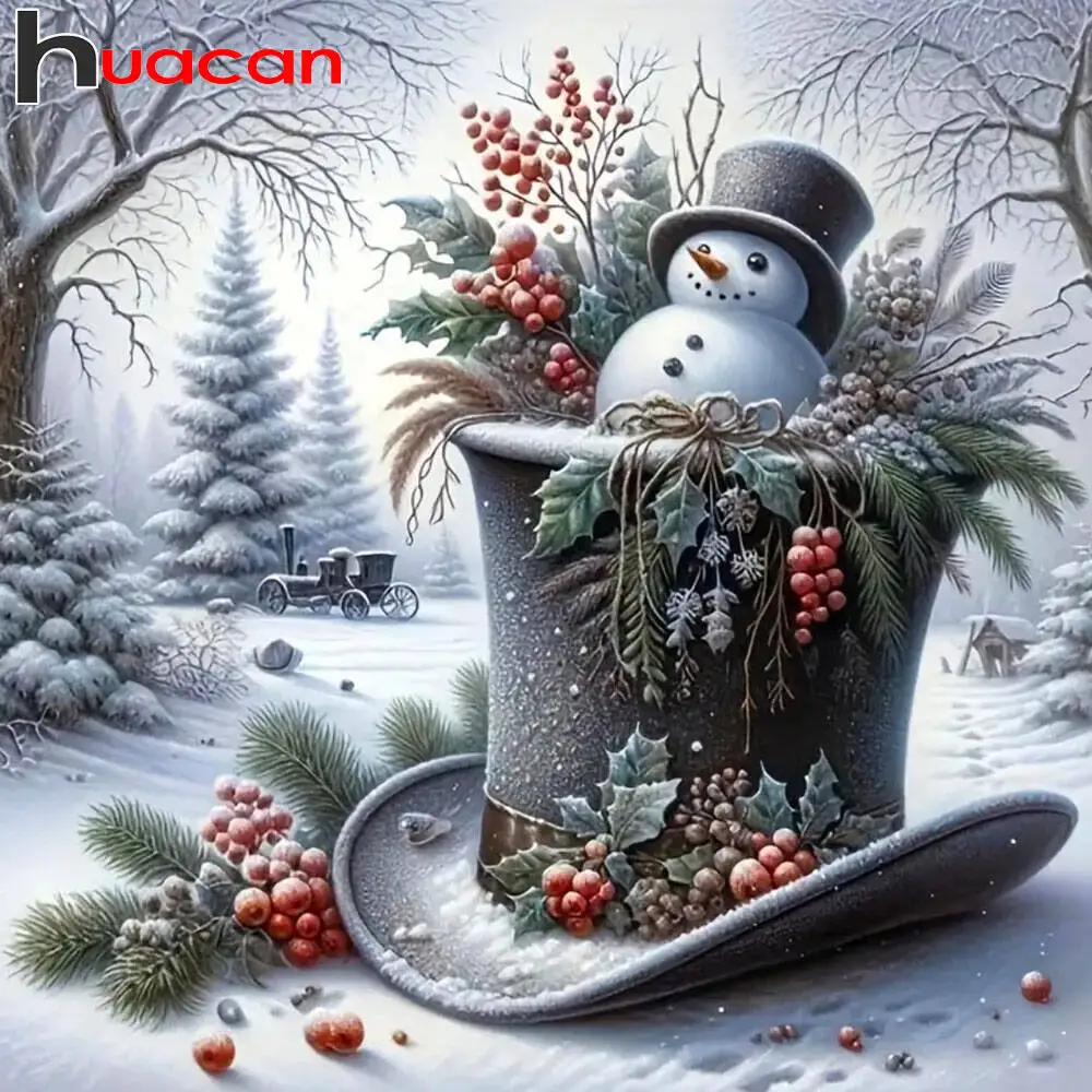 Huacan 2025 مجموعة جديدة لوحات الماس دولفين السماء الماس التطريز البحر الغروب فسيفساء لوحات الديكور الفنية