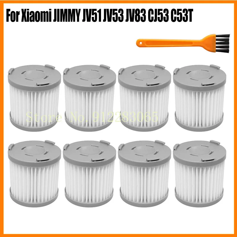 Gray Hepa Filter For Xiaomi Mijia JIMMY JV51 JV53 JV83 CJ53 C53T Handheld Cordless Vacuum Cleaner Kits Hepa Filter Spare Parts