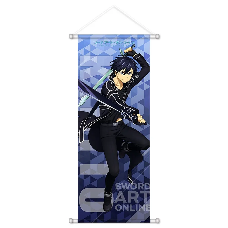 Sword Art Online Anime Peripheral Asuna Kirito Shino Alice Kawaii Posters Canvas Wall Art Pictures Decor Birthday Gift view 3