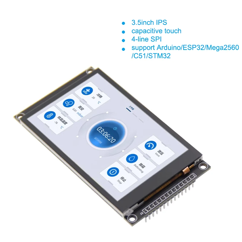 3.5 Inch IPS LCD Module 4-line SPI Capacitive Touchscreen 3.5