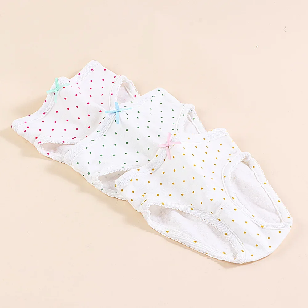 3pcs Per Pack Girls Panties Cotton Student Kids Underwear 1-6Years Panties Baby Girls Underpant KF289