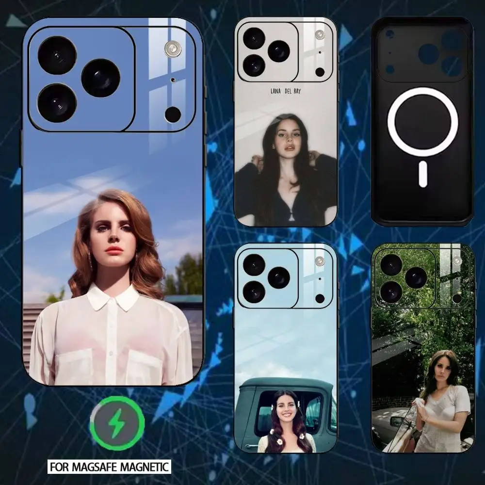 

Singer L-Lana Del Rey Phone Case For iPhone 17,16,15,14,13,12,Plus,Pro,Max For Magnetic Wireless Charge
