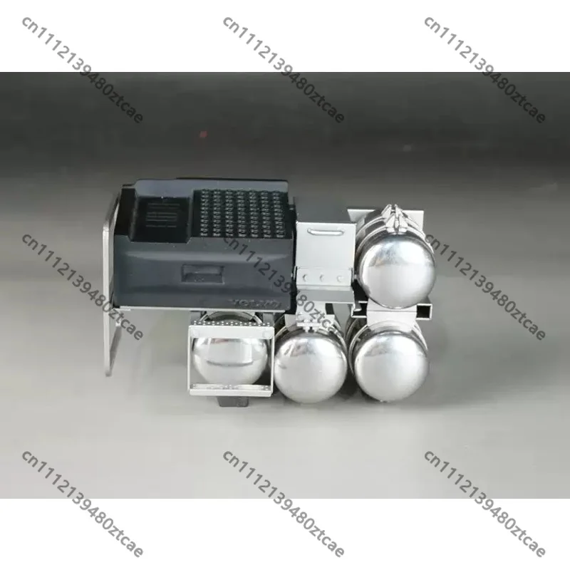Simulation Battery Box & Air‑Tank Gas Cylinder With Foot‑Step, Upgrade Spare‑Part for 1/14 RC Tractor‑Truck, Hobby Accessory